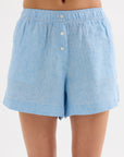 NUDE LUCY | LOUNGE STRIPE LINEN SHORT