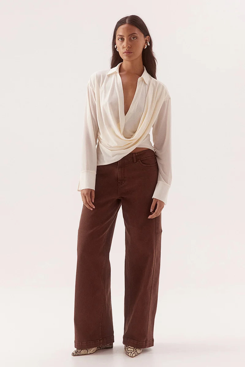 SOVERE | SELEN SHIRT -  CHALK