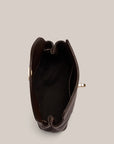 VESTIRSI | SLOANE MINI DARK CHOCOLATE CROSSBODY CLUTCH