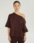SUMMI SUMMI | KNIT TEE - CHOCOLATE