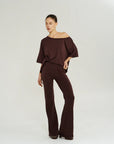 SUMMI SUMMI | KNIT TEE - CHOCOLATE