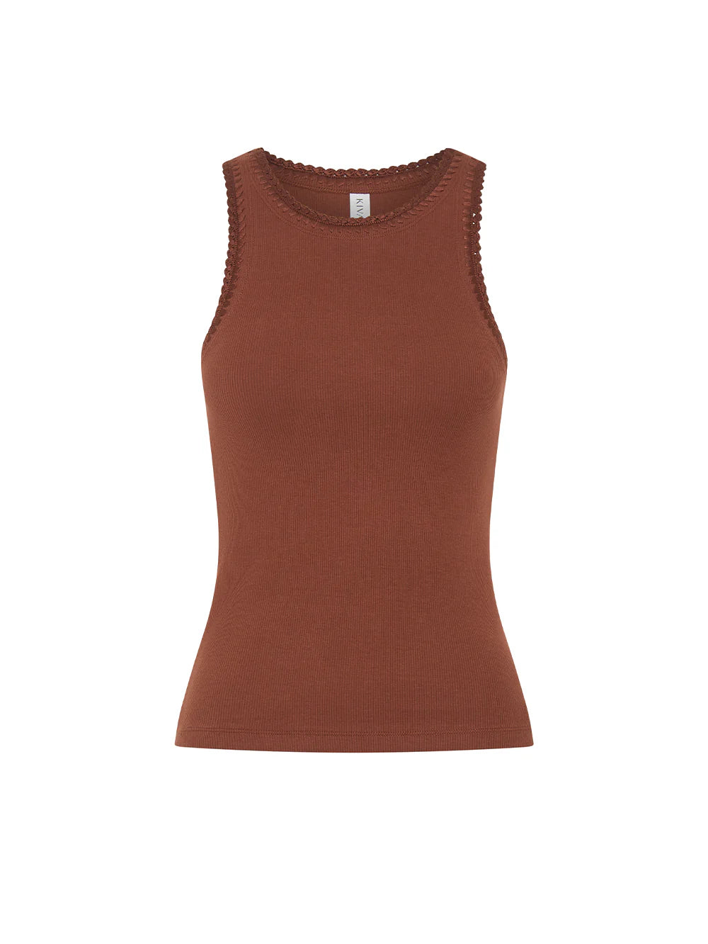 KIVARI | TALLULAH TANK TOP - CHOCOLATE