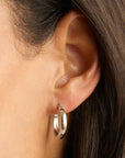 BY CHARLOTTE | INFINITE HORIZON LARGE HOOPS - SILVER