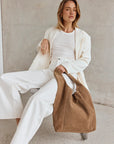 VESTIRSI | SIENNA 2.0 HOBO - BROWN SUEDE