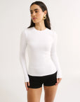 PRIMI | CARINA CLASSIC LONG SLEEVE - OPTIC WHITE