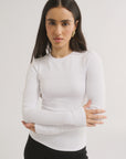 PRIMI | CARINA CLASSIC LONG SLEEVE - OPTIC WHITE