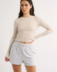 PRIMI | CARINA CLASSIC LONGSLEEVE - OATMEAL MARLE