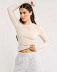 PRIMI | CARINA CLASSIC LONGSLEEVE - OATMEAL MARLE