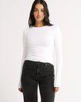 PRIMI | CARINA CLASSIC LONG SLEEVE - OPTIC WHITE