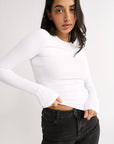PRIMI | CARINA CLASSIC LONG SLEEVE - OPTIC WHITE
