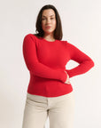 PRIMI | CARINA CLASSIC L/S - RADIANT RED