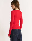 PRIMI | CARINA CLASSIC L/S - RADIANT RED