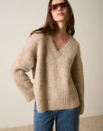 ESMAEE | WHISPER V NECK SWEATER