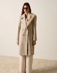 ESMAEE | EDITION COAT - CREAM CHECK