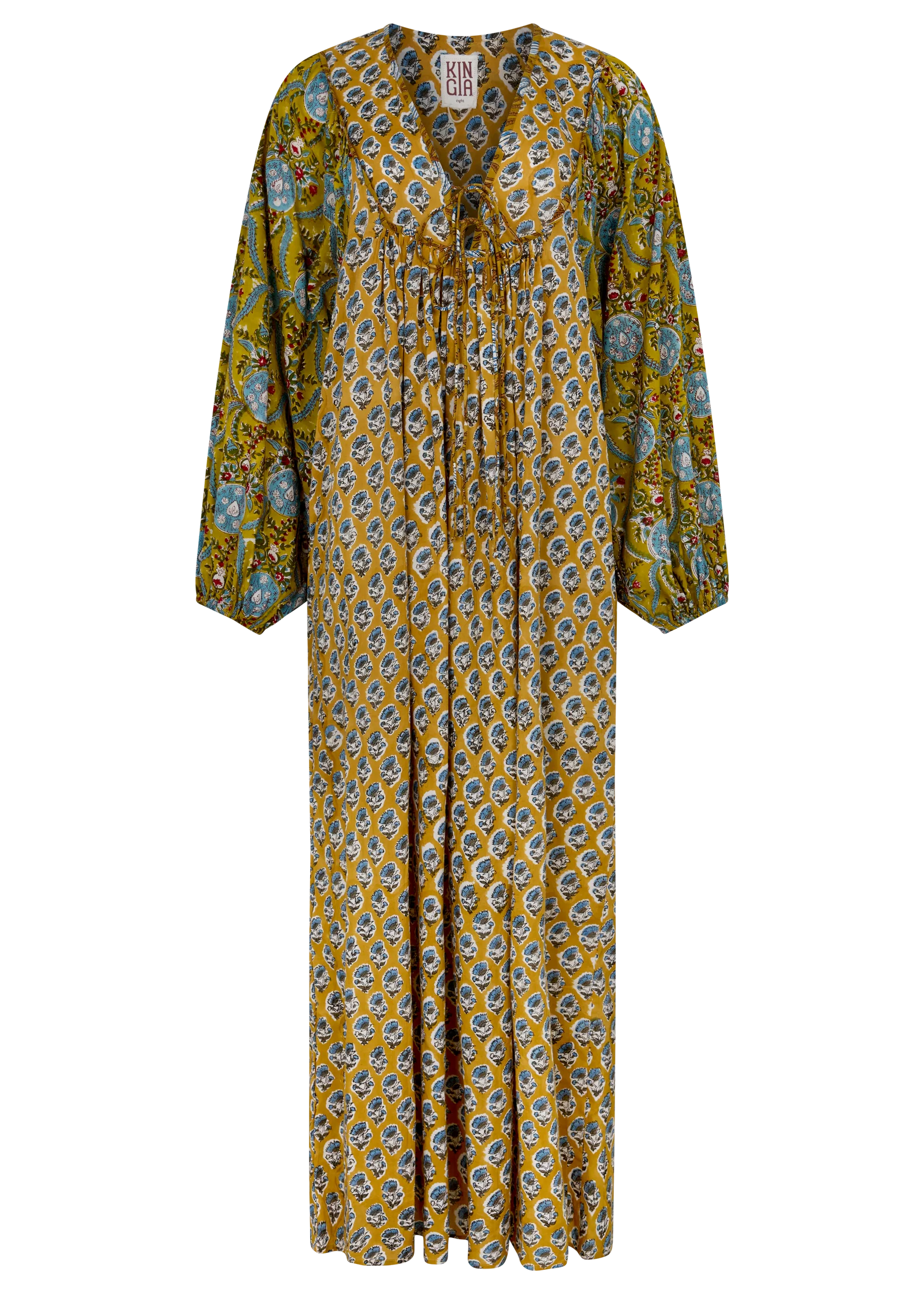 KINGA CSILLA | ZOYA BLOCK PRINT MARRAKECH DRESS