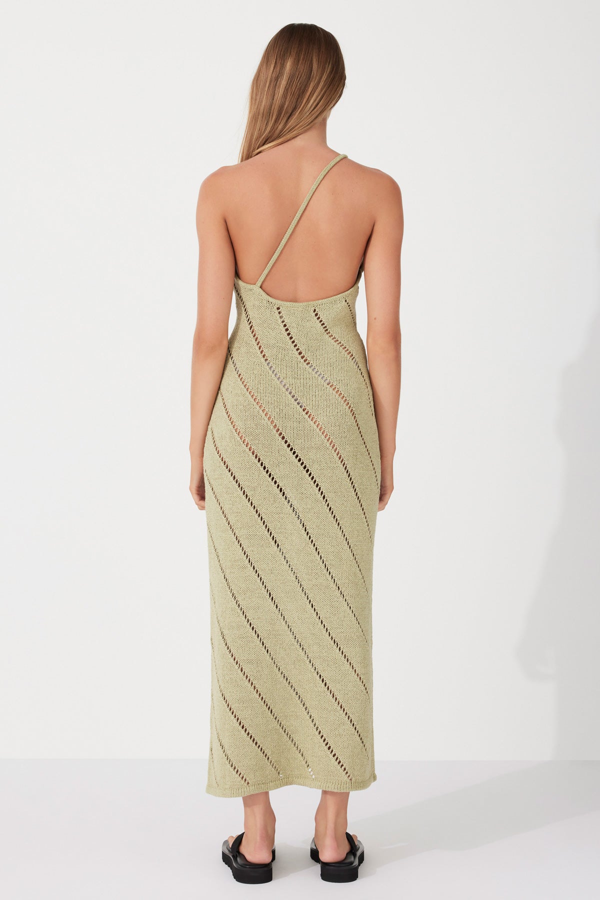 ZULU &amp; ZEPHYR | OLIVE LATTICE KNIT DRESS