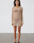ZULU & ZEPHYR | NATURAL LATTICE KNIT DRESS