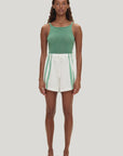 ZULU & ZEPHYR | TEXTURED KNIT TANK  - GREEN