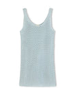 ZULU & ZEPHYR | LIGHT BLUE CROCHET KNIT MINI DRESS