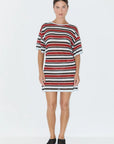 ZULU & ZEPHYR | BOLD STRIPE T-SHIRT KNIT DRESS