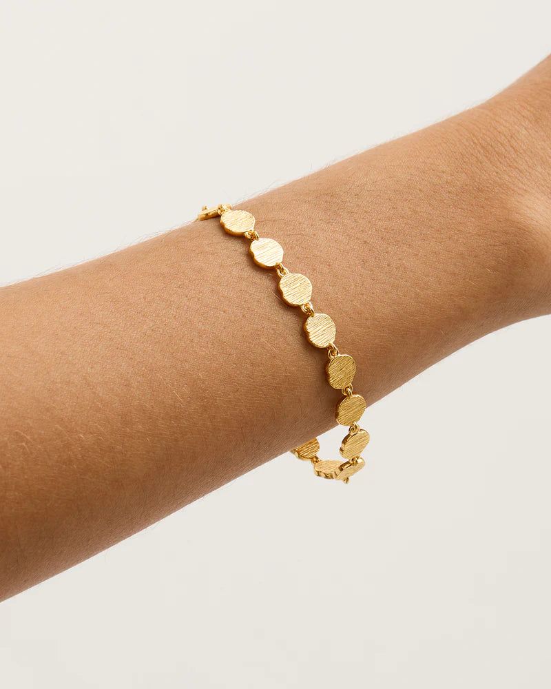 BY CHARLOTTE | WOVEN LIGHT COIN BRACELET