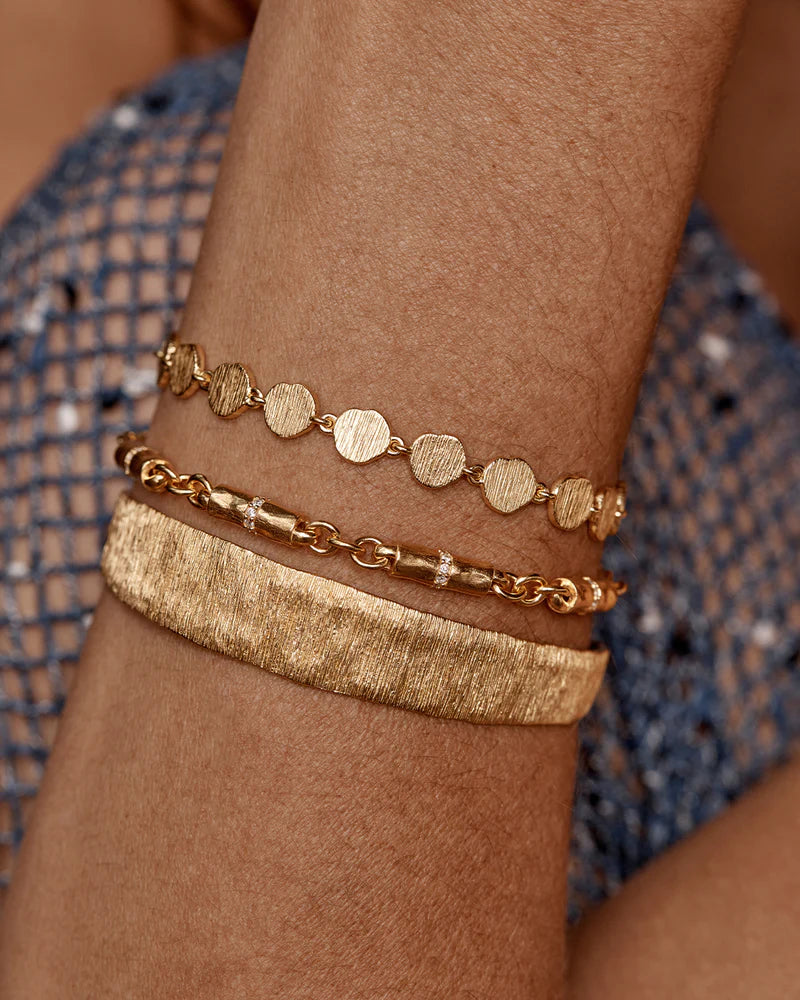 BY CHARLOTTE | WOVEN LIGHT COIN BRACELET