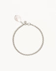 BY CHARLOTTE | EMBRACE STILLNESS PEARL BRACELET - SILVER