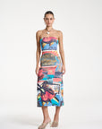 SUMMI SUMMI | STRAPLESS MIDI DRESS - LOCO
