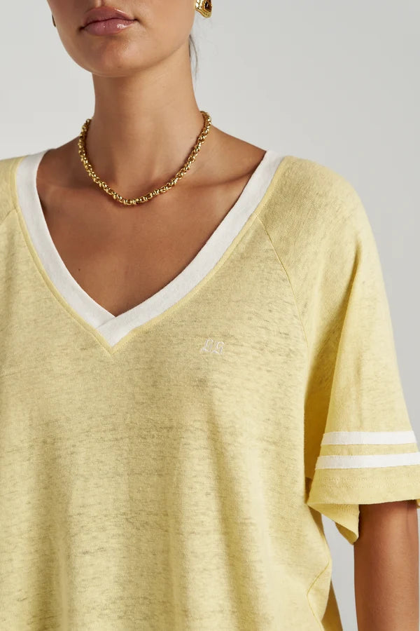 SUMMI SUMMI | V NECK TEE - BUTTER