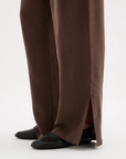 NUDE LUCY | DARA CUPRO PANT - CHOCOLATE