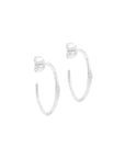 BY CHARLOTTE | DEVOTION HOOPS - STERLING SILVER
