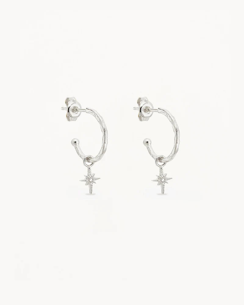 BY CHARLOTTE | STARLIGHT HOOPS - SILVER