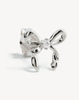 BY CHARLOTTE | FOREVER MORE BOW STUD EARRINGS - SILVER