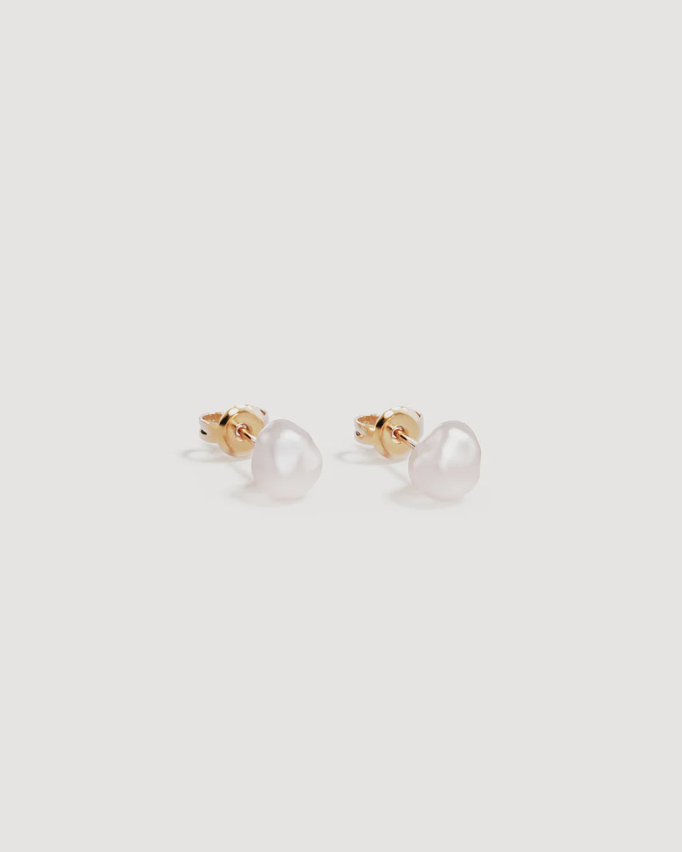 BY CHARLOTTE | UNDER THE MOONLIGHT PEARL STUD EARRINGS