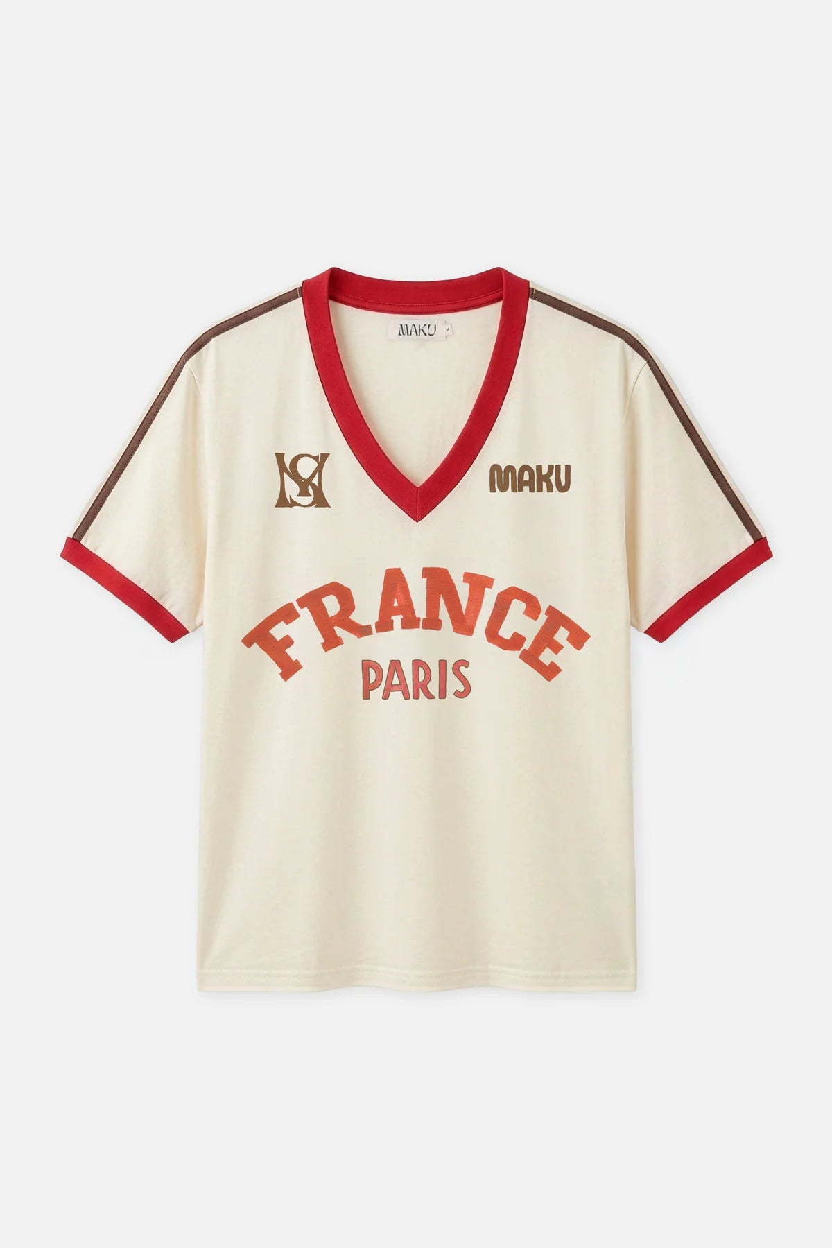 MAKU | FRANCE V NECK T-SHIRT