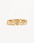 BY CHARLOTTE | GOLD CONNECTED HEARTS RING