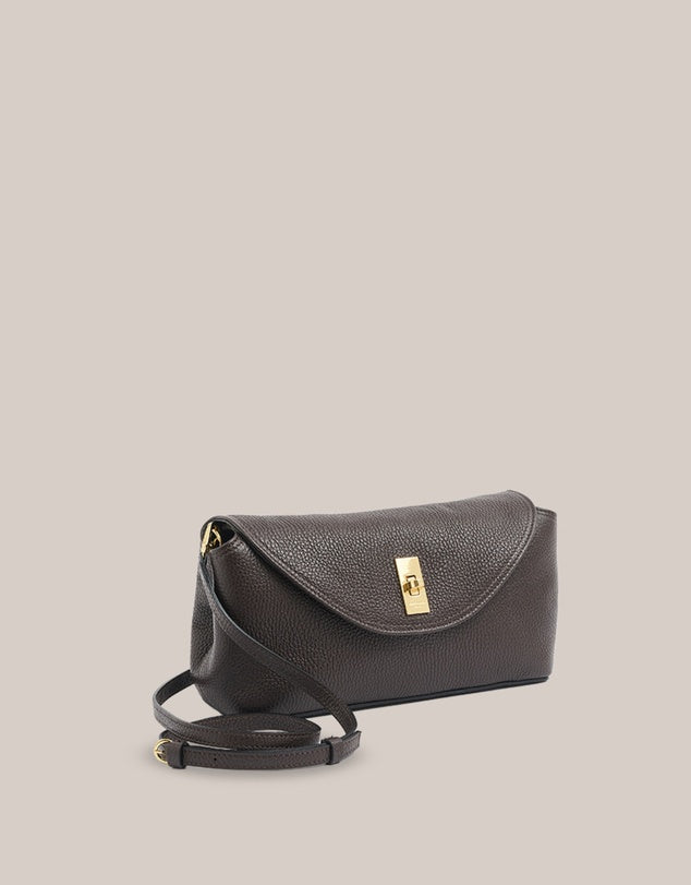 VESTIRSI | SLOANE LEATHER CROSSBODY - DARK CHOCOLATE