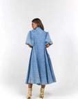 LA BOHEME GIRLS | PEYTON MIDI DRESS - DENIM HEARTS