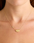 BY CHARLOTTE | EYE OF PEACE LOTUS NECKLACE - GOLD