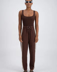 JASMINE ALEXA | PANAREA TRACKPANT - BROWN