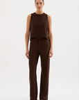 NUDE LUCY | ZOSIA KNIT PANT - CHOCOLATE