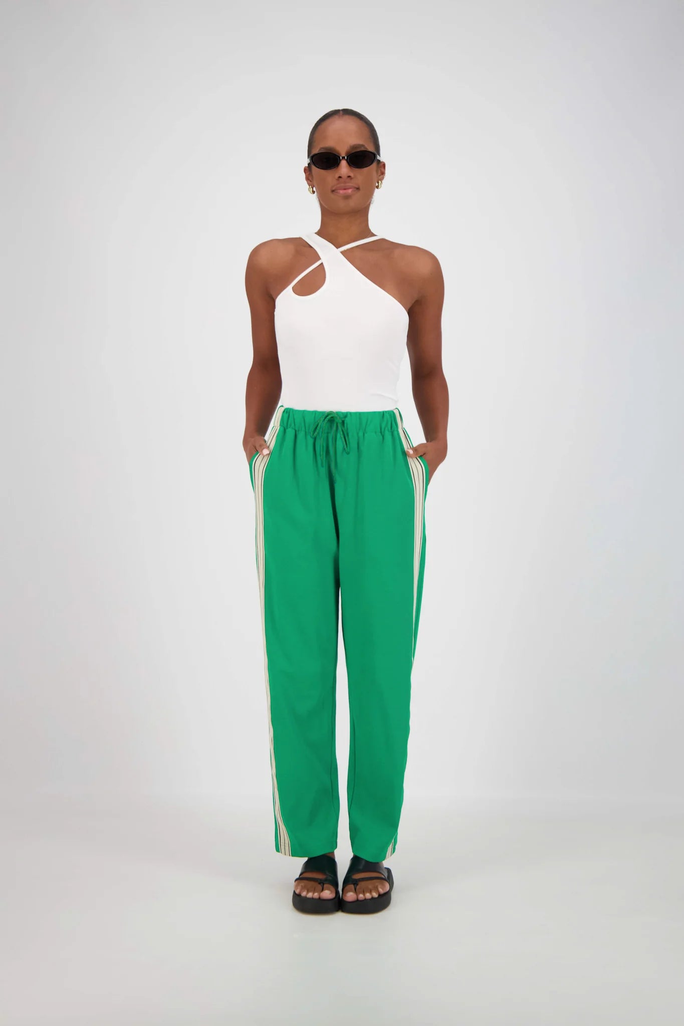JASMINE ALEXA | PANAREA TRACKPANT - GREEN