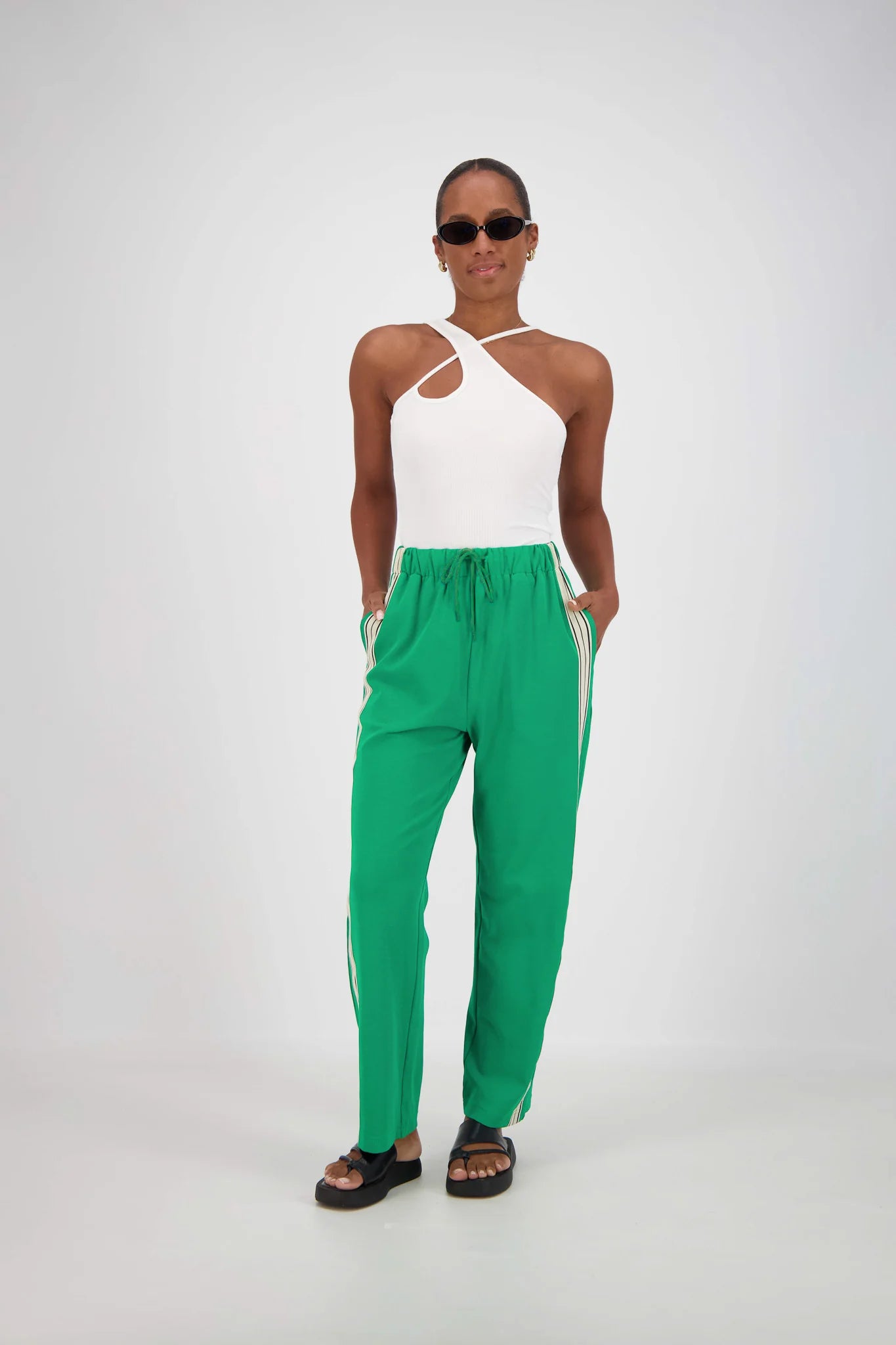 JASMINE ALEXA | PANAREA TRACKPANT - GREEN