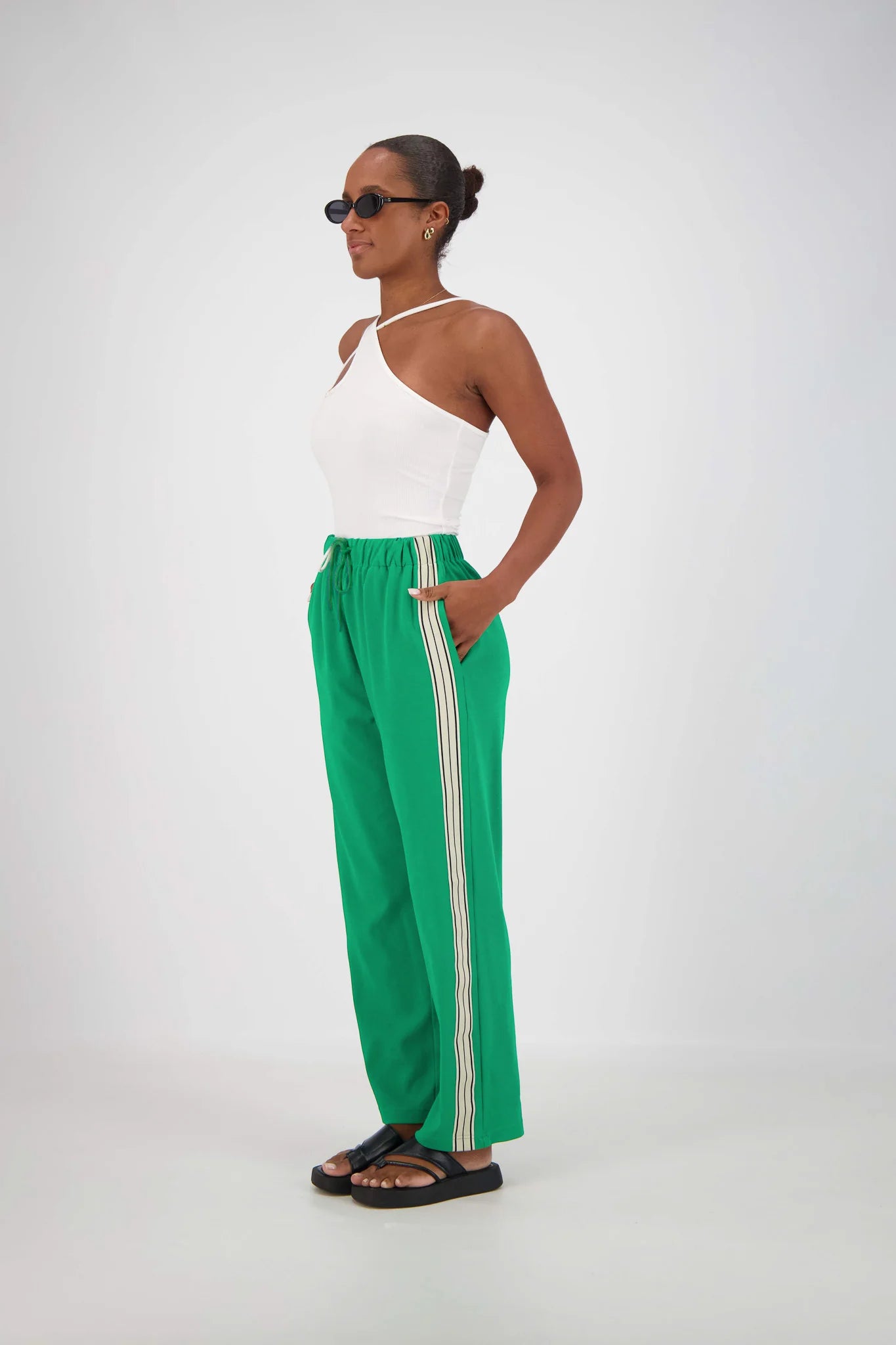 JASMINE ALEXA | PANAREA TRACKPANT - GREEN