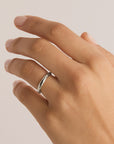 BY CHARLOTTE | LOVER MEDIUM RING - SILVER