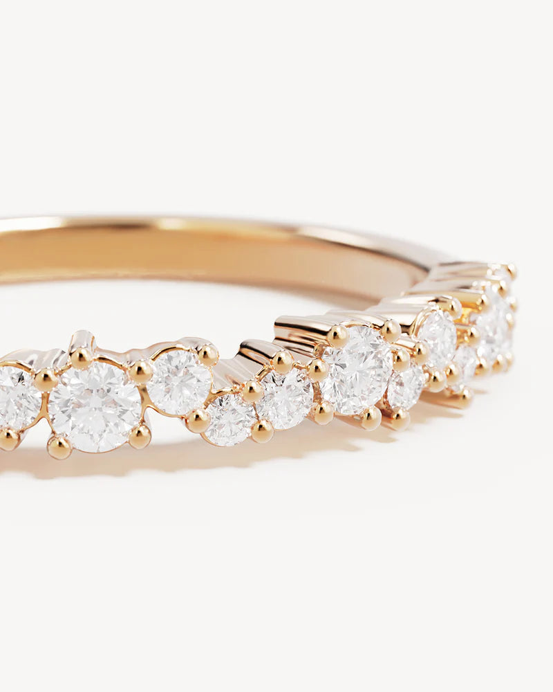 BY CHARLOTTE | CRYSTAL DUST FINE RING GOLD - SIZE 8