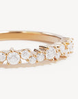 BY CHARLOTTE | CRYSTAL DUST FINE RING GOLD - SIZE 8