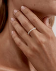 BY CHARLOTTE | CRYSTAL FINE DUST RING - SILVER / SIZE 8
