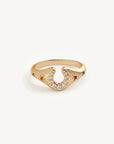 BY CHARLOTTE | LUCKY HORSESHOE RING - 8