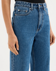 NUDE LUCY | ORGANIC RELAXED LEG JEAN - ROYAL BLUE
